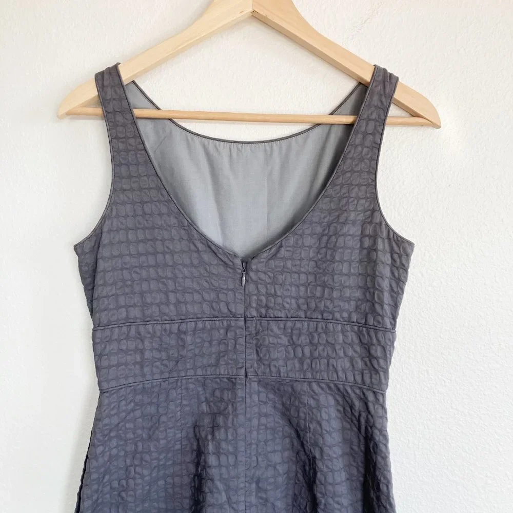 J Crew Fit & Flare Sleeveless Textured Dress